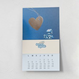 Calendarios de pared grapados personalizados 2025