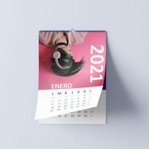 calendario personalizado con colgador para pared