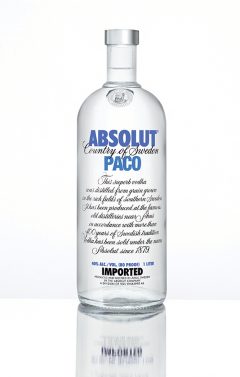 Botella Vodka Absolut